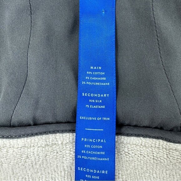 Kit & Ace Lululemon Gray Black Concordia Wrap Jacket Cotton Cashmere Women Sz 6 - Picture 6 of 16